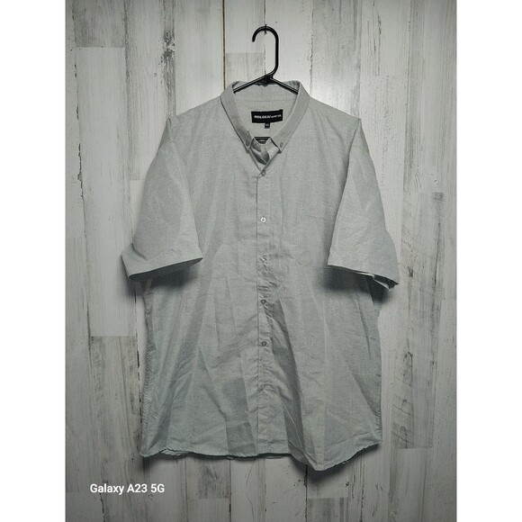 Molokai Surf Co Men's XXL Short Sleeve Button Up Gray - Picture 1 of 7